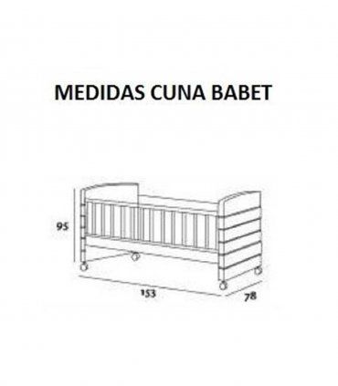 Cuna Babet, medidas