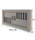 Cubreradiador moderno Azkary R02, medidas