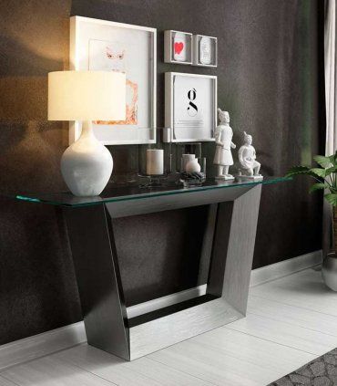 Consola de diseño con cristal Azkary C26