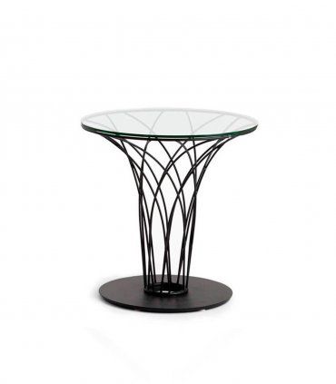 Mesa de rincón redonda contemporánea Reumen