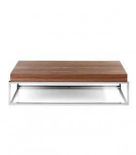 Mesa de centro moderna de nogal Madasar