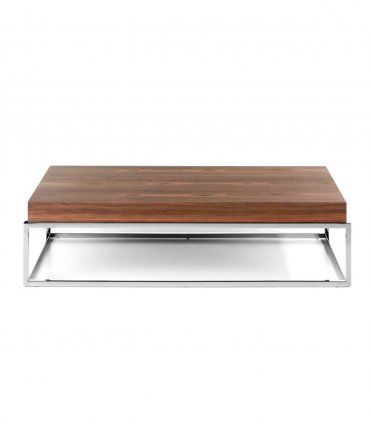 Mesa de centro moderna de nogal Madasar