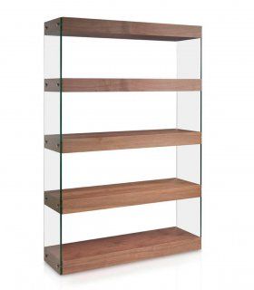 Estantería moderna de nogal Ketra
