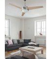 Ventilador techo Blanco Con Luz 3 Palas