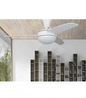 Ventilador techo blanco con luz 50990