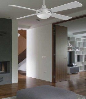 Ventilador de techo blanco con luz 50986