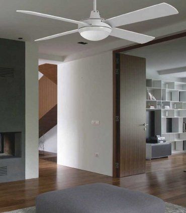 Ventilador de techo blanco con luz 50986
