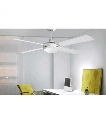 Ventilador de techo blanco con luz 50986