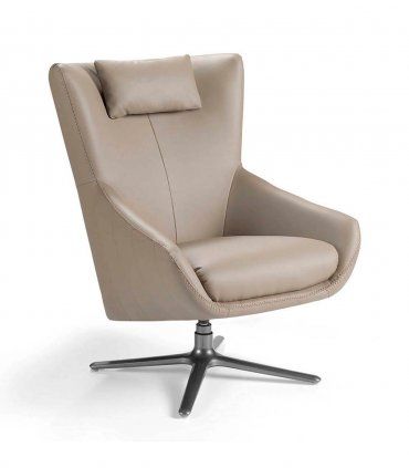 Sillón giratorio contemporáneo Vallen
