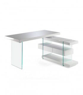 Mesa escritorio moderna blanca Ketra