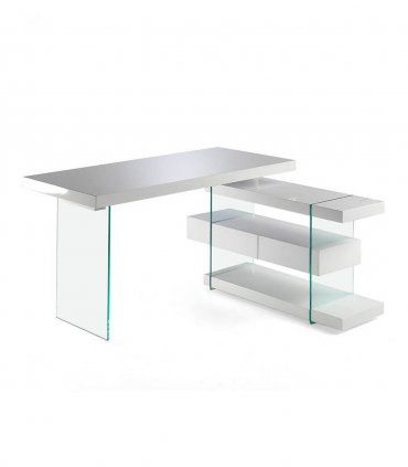 Mesa escritorio moderna blanca Ketra