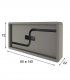 Cubreradiador moderno Azkary R04, medidas