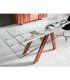 Mesa de comedor moderna en cristal Purena