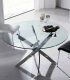 Mesa de comedor redonda de cristal Cilenta