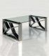 Mesa de centro rectangular Azkary MCII.02, metalizado 040