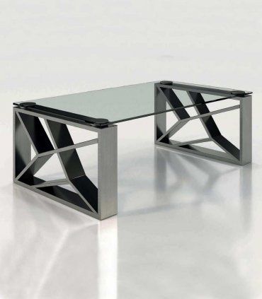 Mesa de centro rectangular Azkary MCII.02, metalizado 040