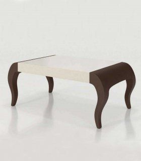 Mesa de centro de diseño Azkary MCII.28, lacado 23 y metalizado 042