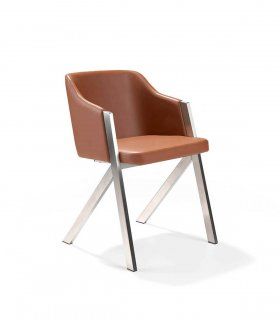 Silla tapizada moderna Rumena