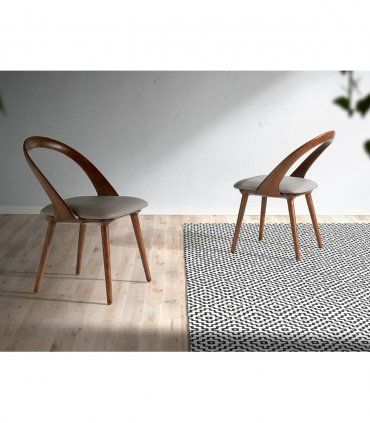 Silla en fresno contemporánea Raren