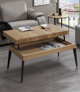 Mesa de centro moderna elevable Telmos