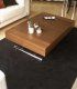Mesa de centro elevable y extensible nogal Ceres