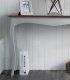 Consola vintage blanca Velvet, detalle