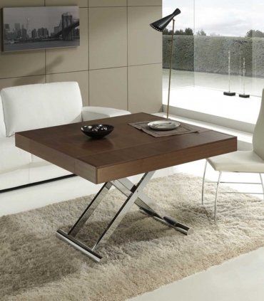 Mesa de centro elevable y ampliable Ardane de Ámbar Muebles.