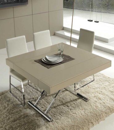 Mesa de centro elevable y ampliable Ardane de Ámbar Muebles.