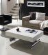Mesa de centro elevable y extensible laca blanca Ceres