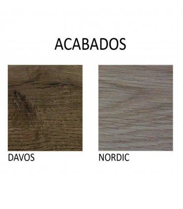 Mesa TV nórdica Otava, acabados