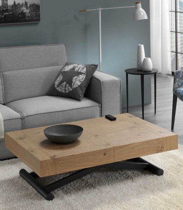 Mesa de centro moderna elevable y extensible Ceres