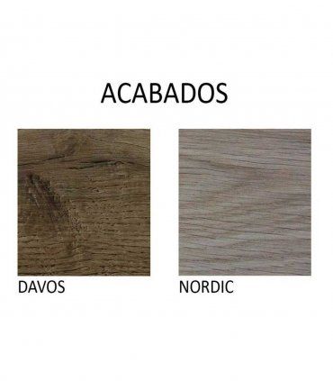 Mesita de noche nórdica Otava, acabados