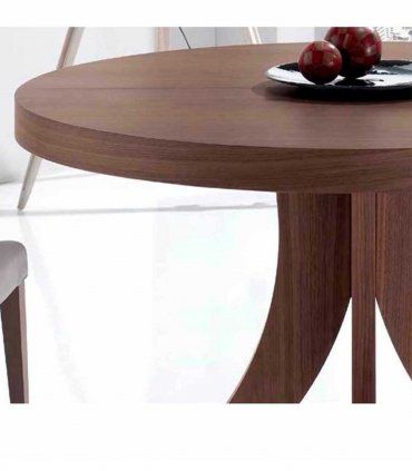 Mesa de comedor redonda ampliable Tarmen, detalle