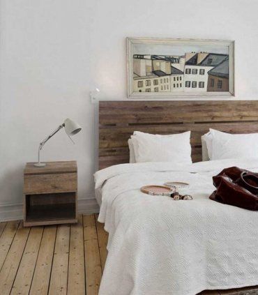 Mesita de noche nórdica 1 cajón Otava, dormitorio