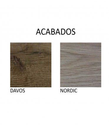 Cómoda nórdica Otava, acabados