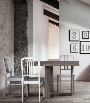 Mesa de comedor nórdica Otava cruz, comedor