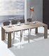 Consola ampliable en roble Marbar, abierta