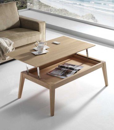 Mesa de centro nórdica elevable Masira