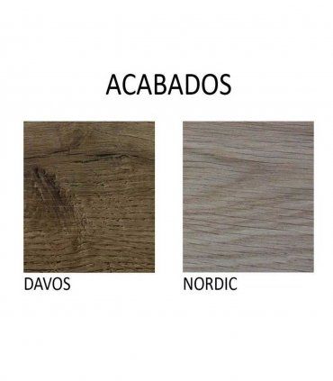 Mesa de comedor extensible Otava, acabados