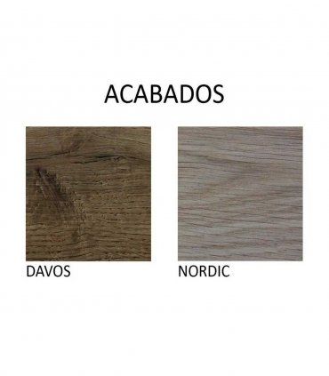 Escritorio nórdico con cajón Otava, acabados