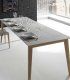Mesa de comedor rectangular nórdica Masira C, abierta