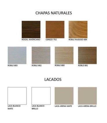 Mesa de comedor rectangular Claire, acabados