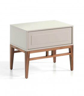 Mesita de noche 1 cajón contemporánea Rumay