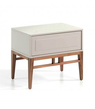 Mesita de noche 1 cajón contemporánea Rumay
