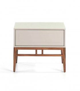 Mesita de noche 1 cajón contemporánea Rumay