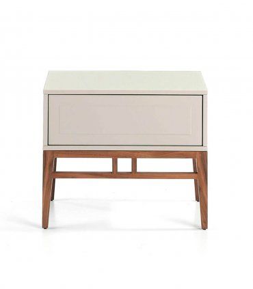 Mesita de noche 1 cajón contemporánea Rumay