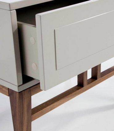 Mesita de noche 1 cajón contemporánea Rumay