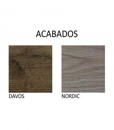 Escritorio escandinavo Otava, acabados