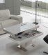 Mesa de centro moderna elevable Kekas, abierta