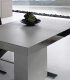 Mesa de comedor extensible con acero Kekas, detalle